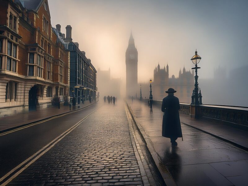 "Pea Soup" fog over London in the 1800's